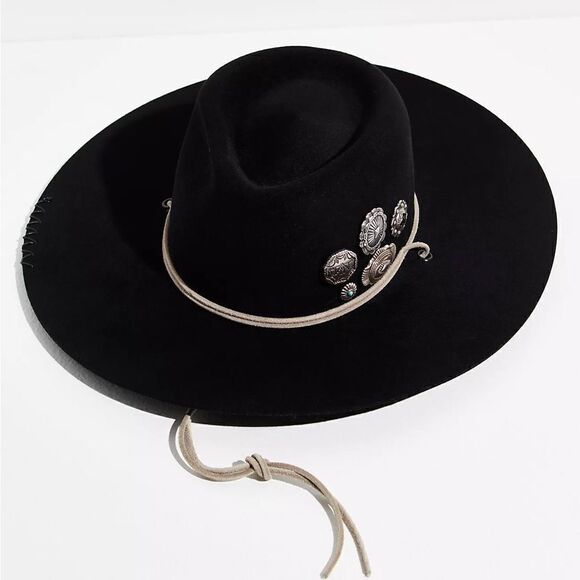 Free People Lovely Bird Malibu Yucca Concho Felt Hat - Picture 1 of 5